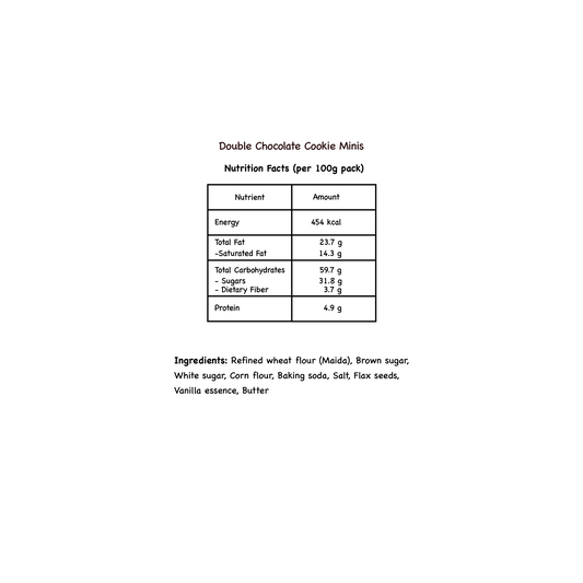 Double Chocolate Cookie Minis